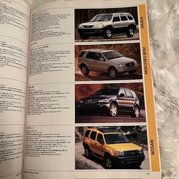 Car Guide Buyers Guide 2001 30th Year Jeep Liberty Acura MDX BMW M3 Vol 30 No 1 - Picture 8 of 11